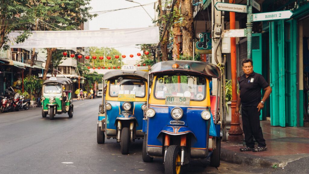Calle del centro de Bangkok