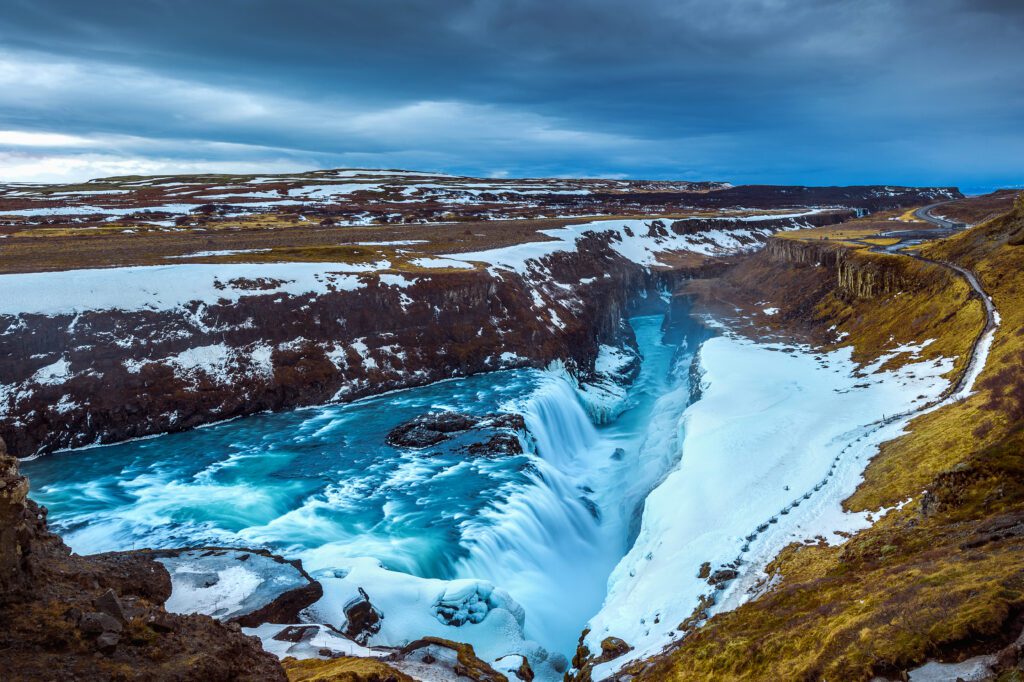 Catarata Gullfoss, Islandia - Colores de Islandia