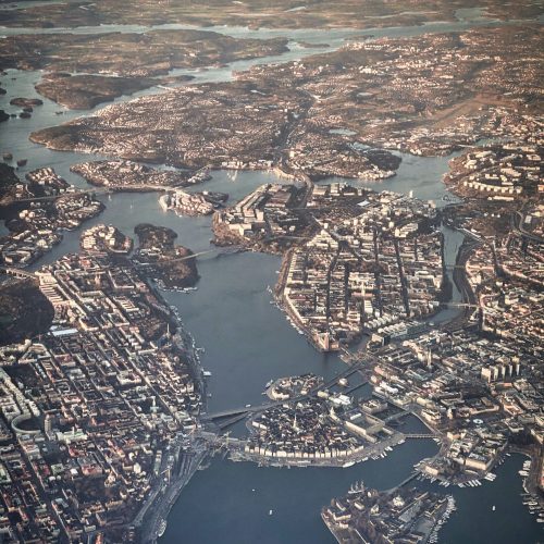 vista aérea Estocolmo, Suecia