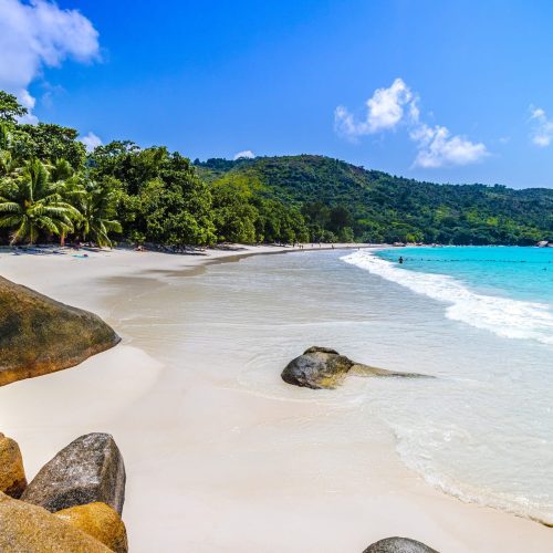 Playa tropical de Seychelles